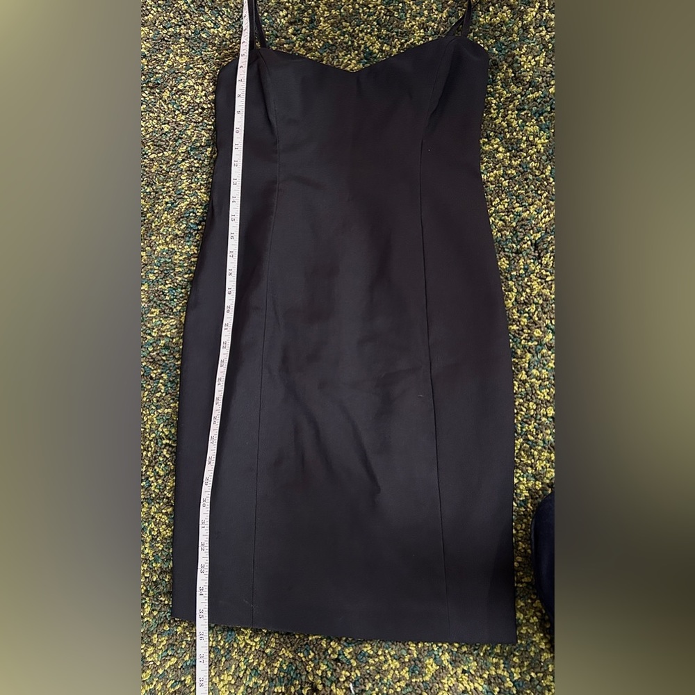 Laundry by Shelli Segal Vintage black sweetheart spaghetti strap dress size 4 - Picture 13 of 15
